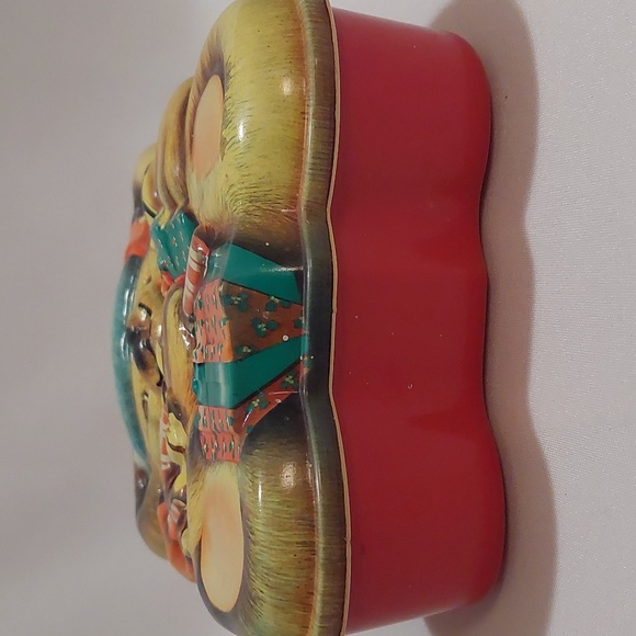 Ullman Cole Vintage Christmas Cookie Treat Container Large Teddy Bear VGC - Picture 4 of 9